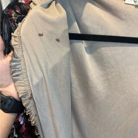 Easel Los Angeles Velvet Floral Kimono Cardigan – Size Small - Picture 8 of 10